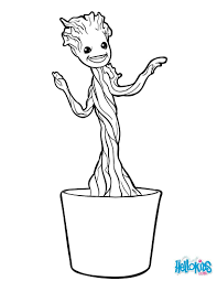 Feel the magic with these mashup disney coloring pages [printables. Little Groot Coloring Page Discover More Coloring Pages From Guardians Of The Galaxy On Hellokids C Marvel Coloring Galaxy Coloring Pages Groot Coloring Pages
