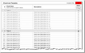 To do list templates allows you to assemble your daily chores and things to do in a hierarchical manner. Microsoft Excel Check List Template Clearly And Simply