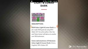 It hasn't been updated since june 2018, so i am. Pokemon Solar Light And Lunar Dark Download For Android Clevergym