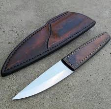 Leather Steel Couteau De Combat Coutellerie Couteau