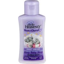 Avoid using any oils or lotions until your baby is at least a month old. Oh So Heavenly Mum Cherub Bubble Bath Travel Mini Sweet Dreams Sleep Baby Sleep 90ml Clicks