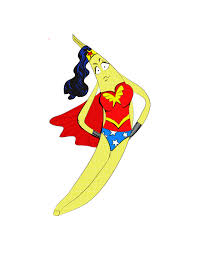 Banana Superhero Fruit Illustration Superhero Illustration
