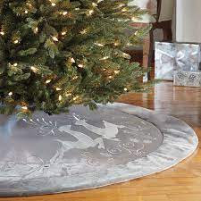 Get the designer christmas tree look for less at the reject shop. Decorative 66 1 68 M Christmas Tree Skirt In Silver Costco Uk