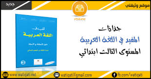 جذاذات المفيد في اللغة العربية المستوى الثالث وفق المنهاج المنقح