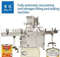 User-Friendly Automated Canned Seafood Vacuum Packing Nitrogen Filling and  Sealing Machine for Tin Can