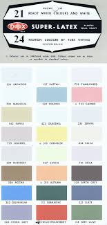 Original Dulux 1950 S 1960 S Colour Card Colours Are Not Exact Due To Scanner And Exterior Paint Colors For House Paint Colors For Home Mid Century Exterior