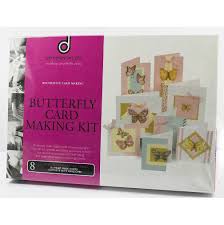 Hunkydory paintdrop florals cardmaking kit 498964 create and craft. Crafts Dempsey Design Craft Kits Butterfly Card Making Kit