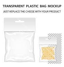 Download Transparent Plastic Bag Mockup Ready For Your Vector Image On Vectorstock Bag Mockup Plastic Bag Packaging Template