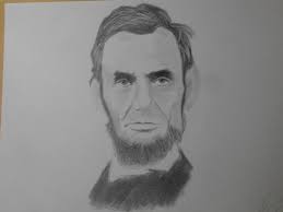 Abraham Lincoln PENCIL DRAWING 9x12 ORIGINAL PORTRAIT SKETCH