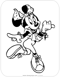 The skin for bill's beret has been team colored!. Minnie Mouse Fashion Coloring Pages Disneyclips Com