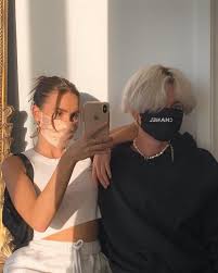 Emma Rose On Instagram Just Going Out For A Quick Grocery Run And Picking Up Our Necessities Hbu My Good Frien Fashion Face Mask Couple Aesthetic Emma Rose