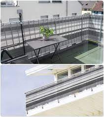 Danach alle anderen zutaten hinzufugen. Amazon De Sekey Balkon Sichtschutz Balkonabdeckung Hdpe 220 G M Leicht Transparent Wind Und Uv Schutz Wetterfest Mit Osen Nylon Kabelbinder Und Kordel Graue Streifen 0 9 5m