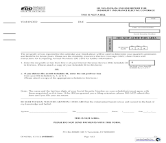 Annual Income Report For Disability Insurance Elective Coverage Disability Insurance Income Reports California