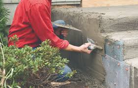Limestone stair tread is more durable than wood. How To Clad Concrete Steps In Stone This Old House