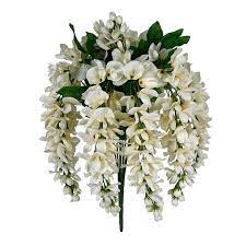 12 Pack Cream Wisteria Bush By Ashland In 2021 Tall Flower Arrangements Headstones Decorations Round Wedding Tables