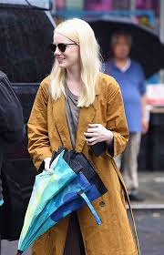 Emma stone looks so convincing as a brunette, it's hard to believe she's actually a natural blonde. Emma Stone Steps Out With Long Blonde Hair