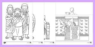 Daniel was a man who put god first, even when the law said that he could not pray to god, he did anway….at risk of his own life….daniel continued to pray three times a day. Daniel And The Lions Den Story Colouring Sheets