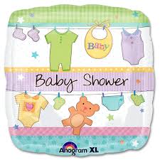 Cuddly Clothesline Baby Shower Mylar Party Balloon 18 Inch Inflated Balloon Shop Nyc