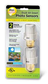 Automatic Light Sensors 2 Pack Dusk Til Dawn Light Control Walmart Com Walmart Com