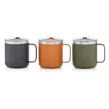 Ozark Trail 12 Ounce Vacuum Insulated Stainless Steel Coffee Mug 3 Count Walmart Com Stainless Steel Coffee Mugs Stainless Steel Coffee Mugs