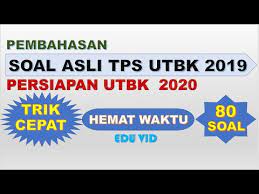 Nilai 83 pada segitiga a diperoleh dari operasi dari bilangan di luar segitiga a. Pembahasan Soal Asli Tps Utbk 2019 Dengan Trik Cepat Youtube