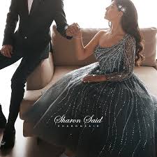 Choose from lace, floral print, and simple designs. Grey Blue One Shoulder Short Arabic Evening Dress For Women Dubai Luxury Engagement Party Dresses Wedding Prom Graduation Gowns Best Offer D221 Cicig