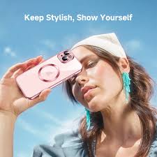 JUESHITUO for iPhone 15 Case with Integrated Camera Lens Protection [TOP  N56 Magnets] [Military Grade Drop Protection] for Magsafe Women Men iPhone  15 Cover Case 6.1" Pink: Amazon.co.uk: Electronics & Photo