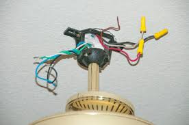 The white wires are wire nutted together and the bare copper grounds are wire nutted together so they can continue the circuit. Haiku Ceiling Fan By Big Ass Fans
