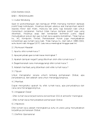 Apa itu gas rumah kaca ( grk ) ? Efek Rumah Kaca