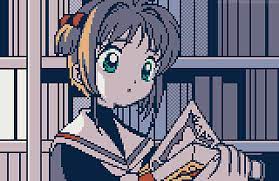 Kadokyaputa Sakura Pixel Art Art Sakura Card