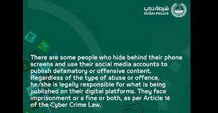 Everything else is something you weren't born with, might miss but can get again, or will just lose outright. Dubai Police Punishment For Blackmail And Threats Online Dubai Ofw