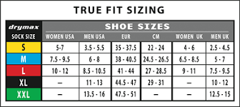 Mens Sock Sizing Chart