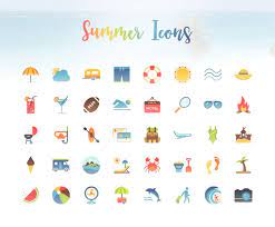 Freebie Summer Icon Set 40 Icons Png Pdf Psd Eps Ai Svg Smashing Magazine Summer Icon Icon Set Best Icons