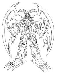 The Great Beings Of The Yu Gi Oh Coloring Page Monster Coloring Pages Coloring Pages For Kids Coloring Pages