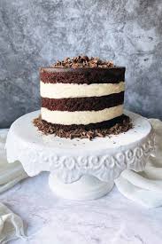 While the wedding cake might take more consideration, the bridal shower cake is something th. Chocolate Cake With Bavarian Cream Filling Foodal
