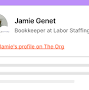Profile Picture of Jamie Genet - Bookkeeper at Labor Staffing, Inc. | The Orgon Google