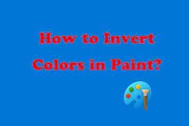 How To Invert Colors In Paint A