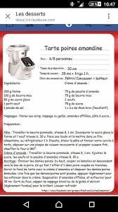 Tarte Poires Amandine Recette Companion Moulinex Recette Compagnon Recette Companion