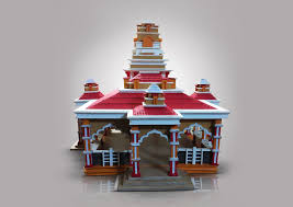 Miniature Design On Behance Pillar Design Indian Temple Architecture House Front Design