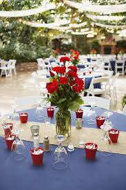 Navy Blue And Red Wedding Blue Wedding Centerpieces Red Wedding Decorations Red Wedding