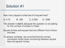 Suppose you want to convert 360 square inch into square feet. Part 3 Module 6 Units Of Measure In Geometry Ppt Download