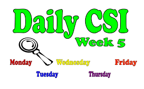 Whether you have a science buff or a harry potter fanatic, look no further than this list of trivia questions and answers for kids of all ages that will be fun for little minds to ponder. Daily Csi Week 5 Monday Wednesday Friday Tuesday Thursday Ppt Download