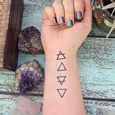 Temporary Tattoo Elemental Element Symbols Etsy Mystical Tattoos Alchemy Tattoo Elements Tattoo