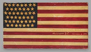 Forty Five Star American National Flag Two Sided Signboard American Dated 1902 Old American Flag Flag Old Glory
