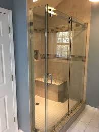 Serenity Shower Door Sliding Door Barn Slider Header Chrome 6 Inch Pull Return Panel Small Return Frameless Shower Doors Shower Doors Framed Shower Door