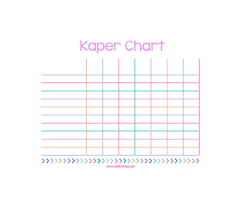 Kaper Chart Printable Daisy Girl Scouts Girl Scout