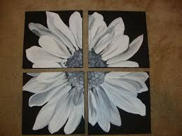 Black And White Flower Painting Ideas 1000 Ideas About Daisy Painting On Pinterest Paintings Daisy Painting Multiple Canvas Paintings Painting Art Projects
