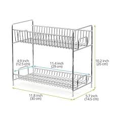 Ezoware Etagere De Rangement A 2 Etages Etagere De Cuisine Presentoir A Epice Porte Epices Etagere D Epices Etagere De Stockage Stand De Rangement Epice P