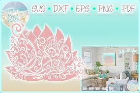 Free lotus flower icons in wide variety of styles like line, solid, flat, colored outline, hand drawn and many more such styles. Lotus Water Lily Flower Mandala Svg Dxf Eps Png Pdf Files 60184 Illustrations Design Bundles