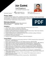 Commissioning engineer resume examples & samples. Electrical Engineer Cv Sample Electrical Substation High Voltage